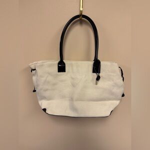 Ralph Lauren Elegant Cream and Black Women's Tote Bag